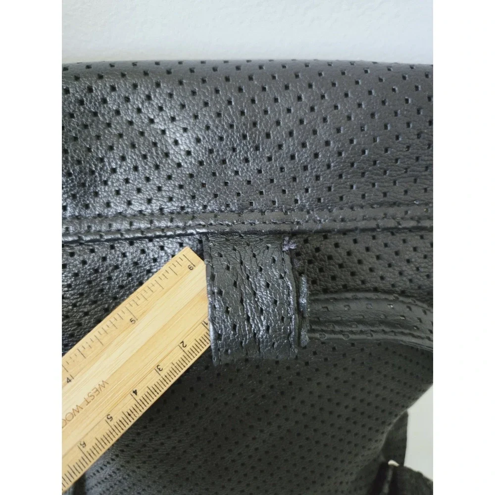 Boho Chic POSSE NEW YORK Black Perforated Backpack Hobo‎ Bag